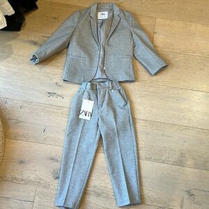 Kids Zara Grey Suit NWT